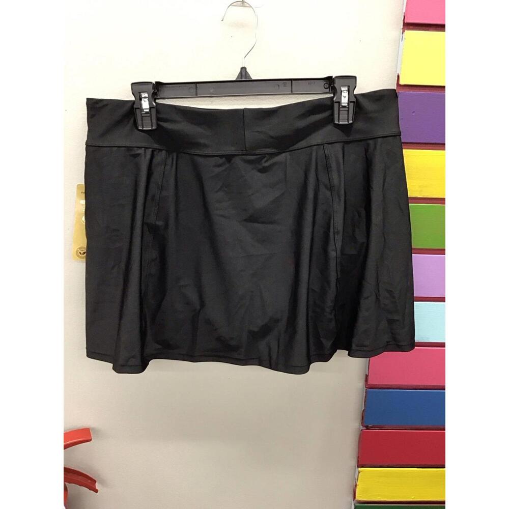 Zeroxposur sun smart swing skirtini black size XL upf 30 swim skirt - Picture 2 of 5
